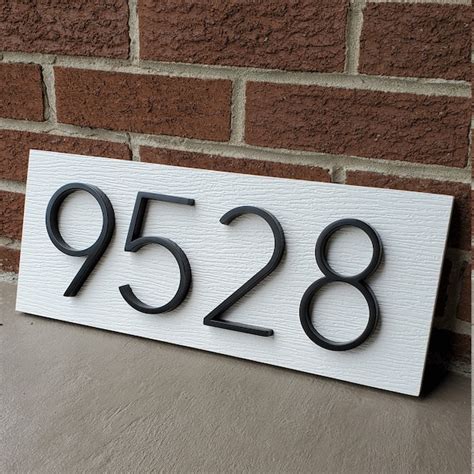 12 metal house numbers|12 inch address numbers white.